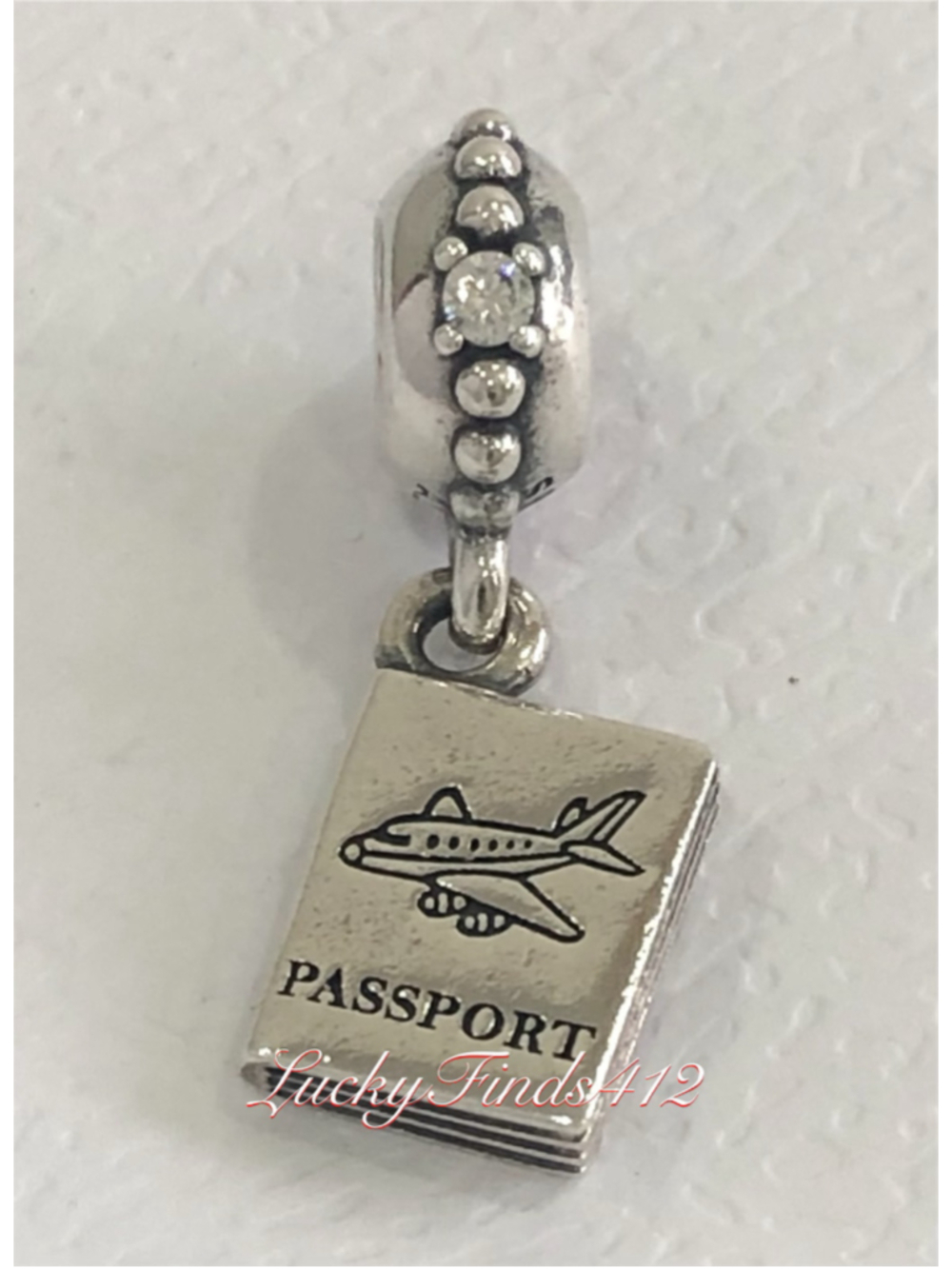 Authentic Pandora Passport Adventure Awaits Dangle Charm Retired